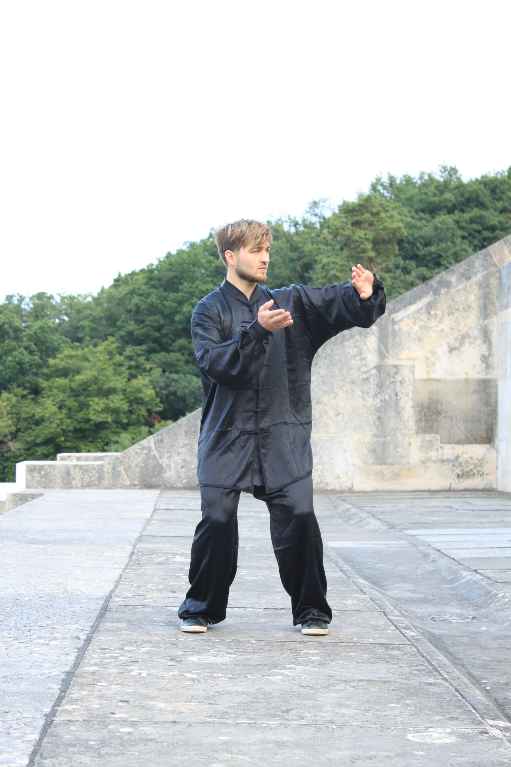 Teacher demonstrating spiral energy