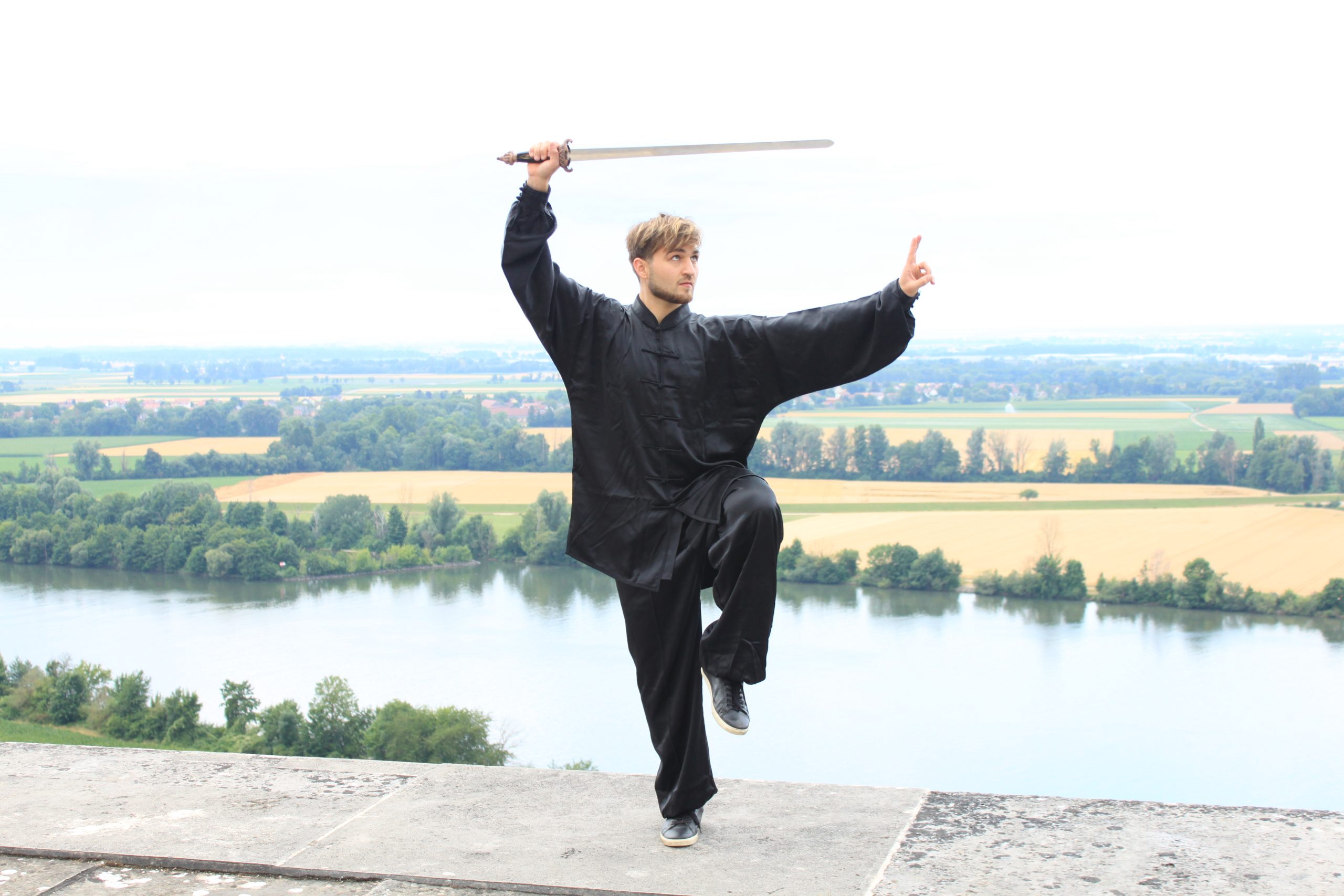 Tai Chi student focusing before movement