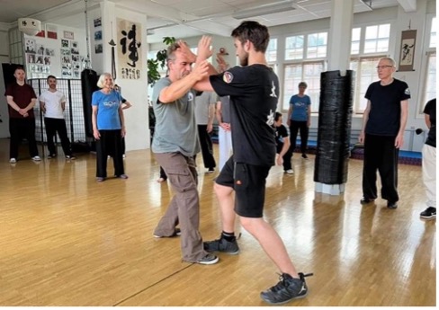 Students at a Tai Chi seminar