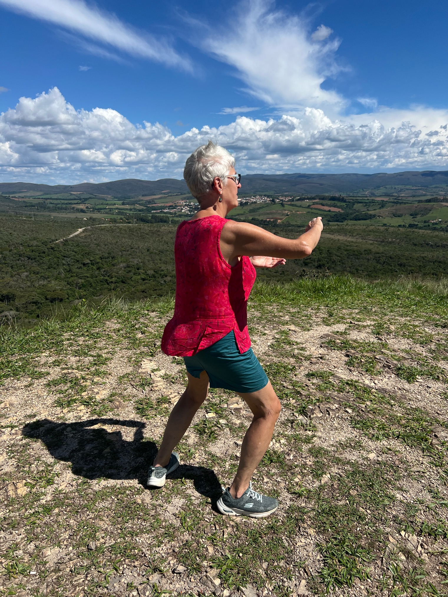 Chen Tai Chi posture training outdoors |